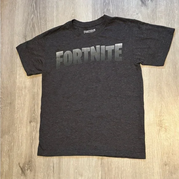 Boy’s Fortnite Grey Graphic T-shirt 10/12 - Picture 2 of 7